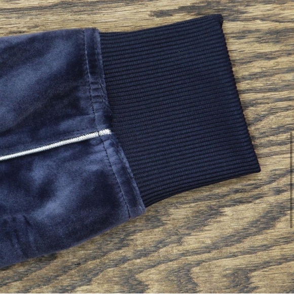 NWT Inc International Concepts Full Zip Velour Skip Hoodie S Basic Navy Blue - Picture 7 of 8